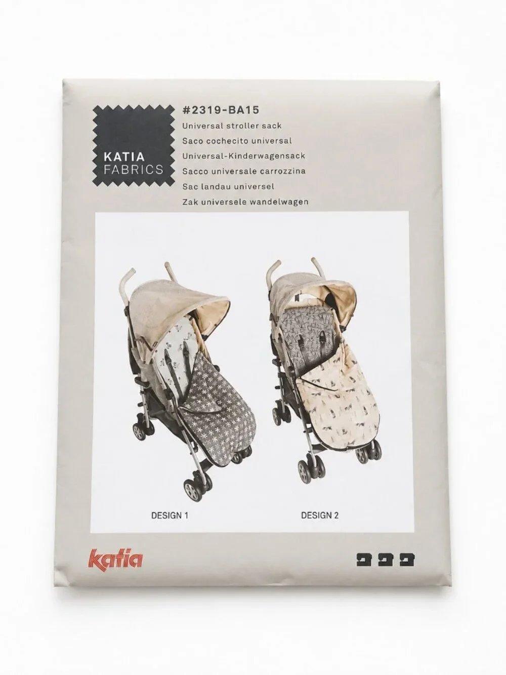 Katia Fabrics Universal Stroller Sack Sewing Pattern #2319-BA15 Modern Baby Gear